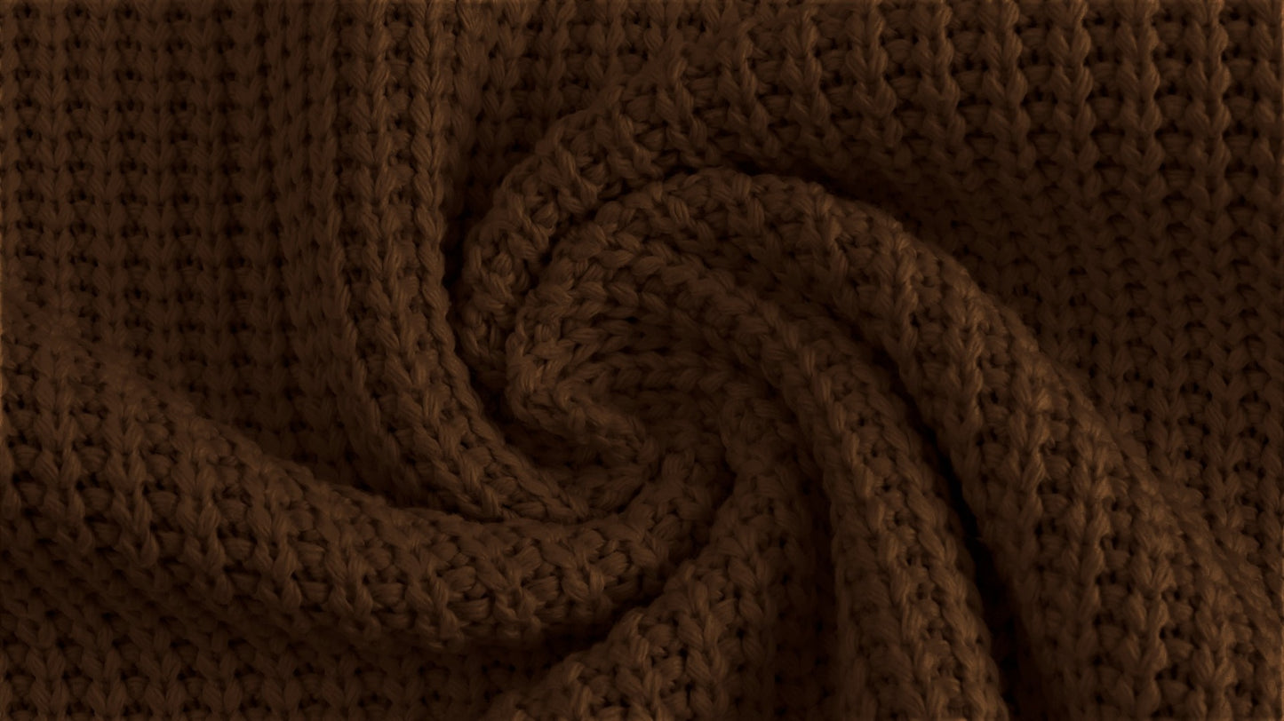 Chocolate Cable Knit