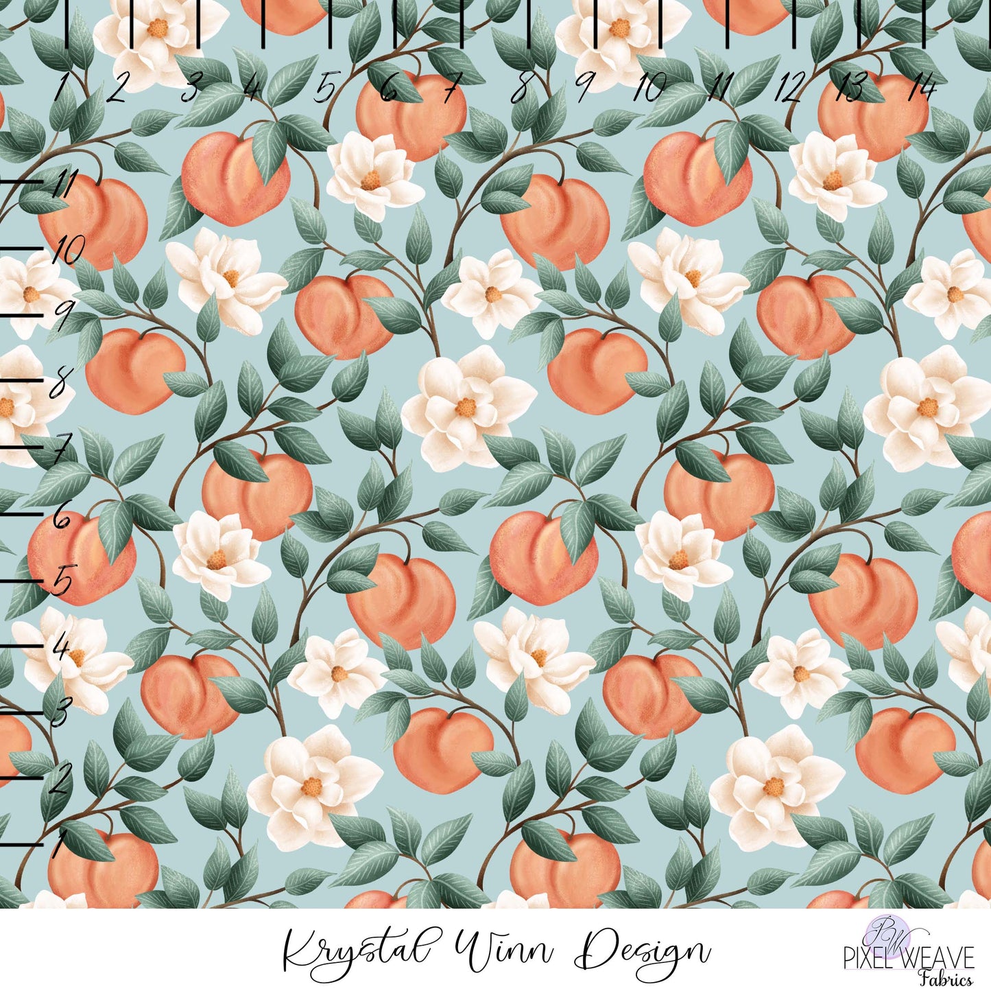 ***Down South Peaches Sky- Krystal Winn Design