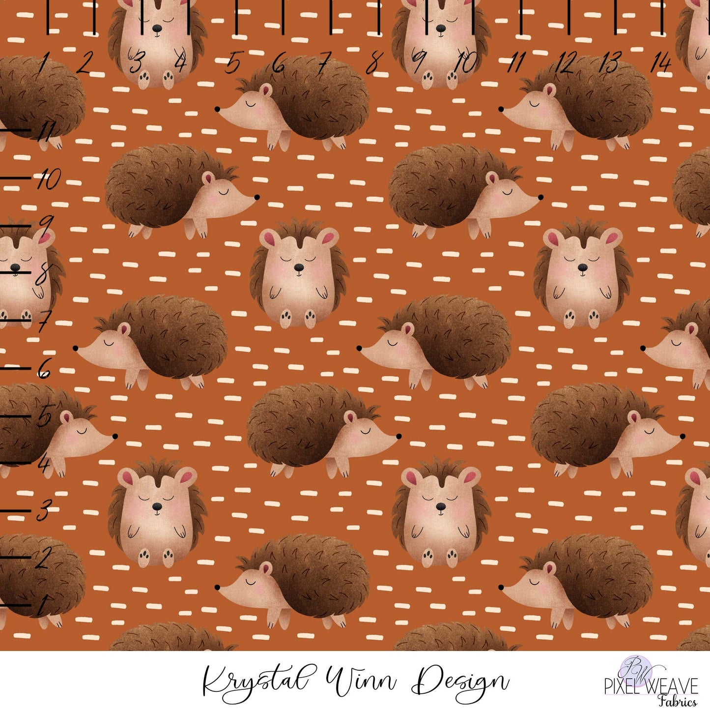 ***Fall Y'all Hedgehogs Orange- Krystal Winn Design
