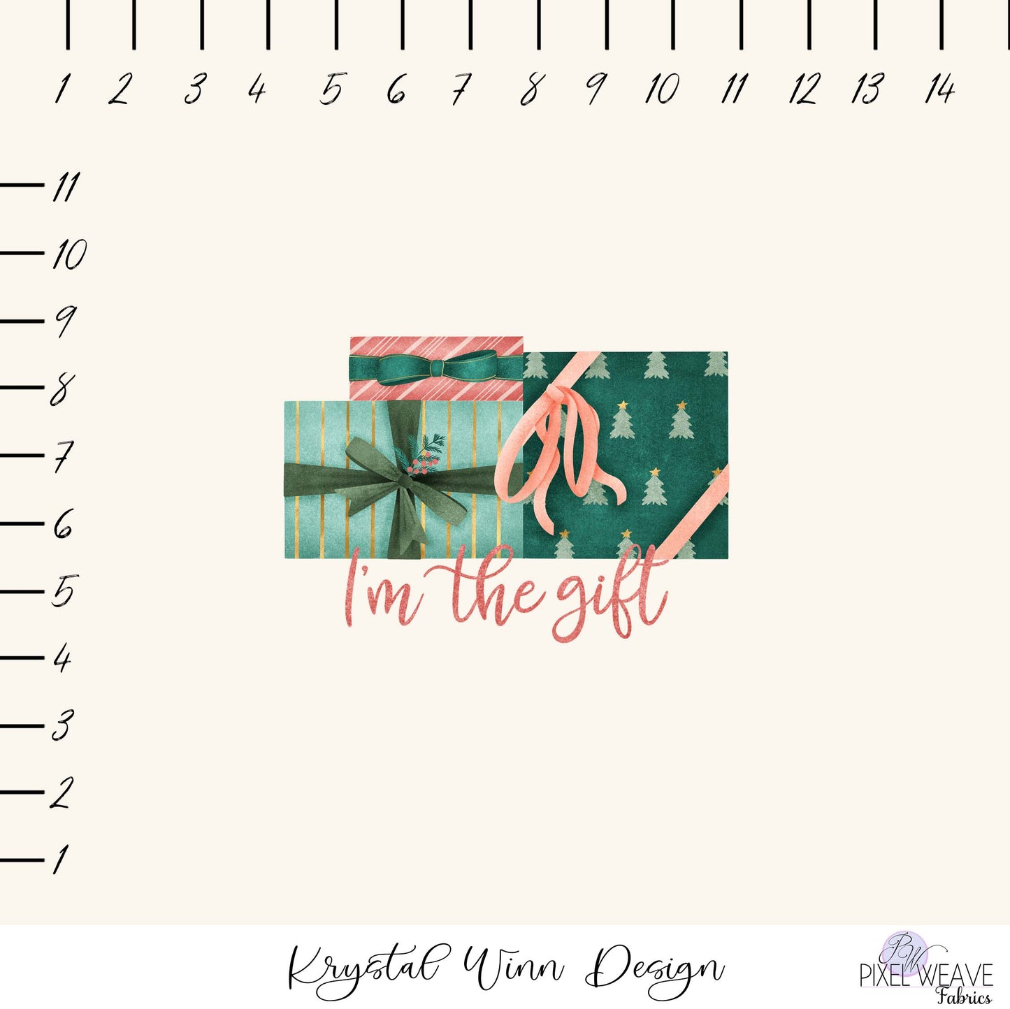 ***Merry Little Panel- The Gift- Krystal Winn Design