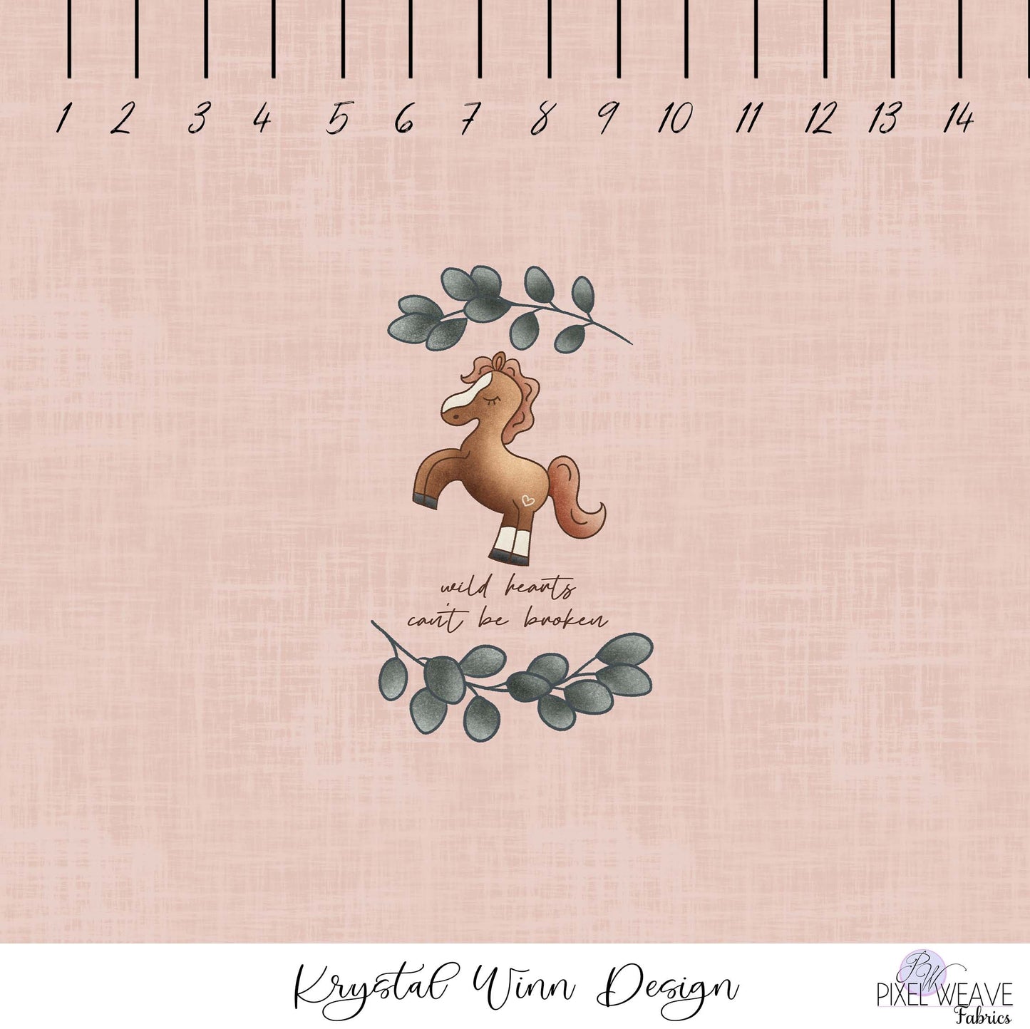***Ponies & Peonies Panel- Wild Hearts- Krystal Winn Design