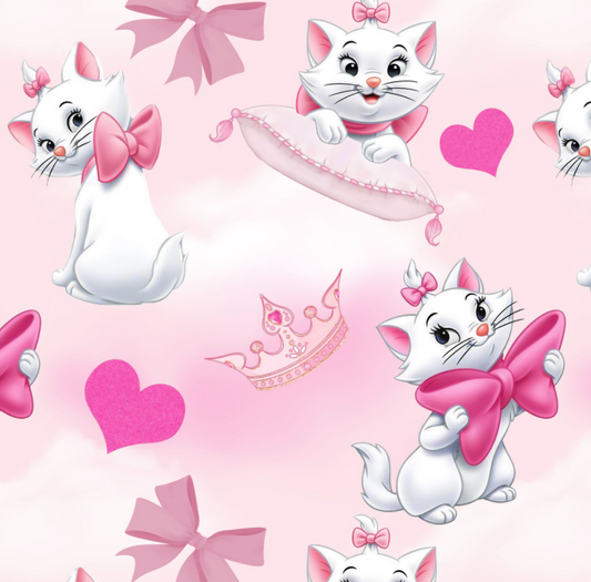 Royal Kitten on Pink...