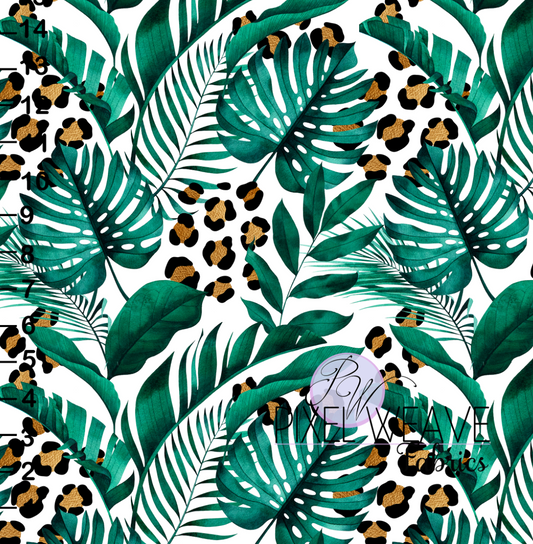 ***Tropical Leopard Print
