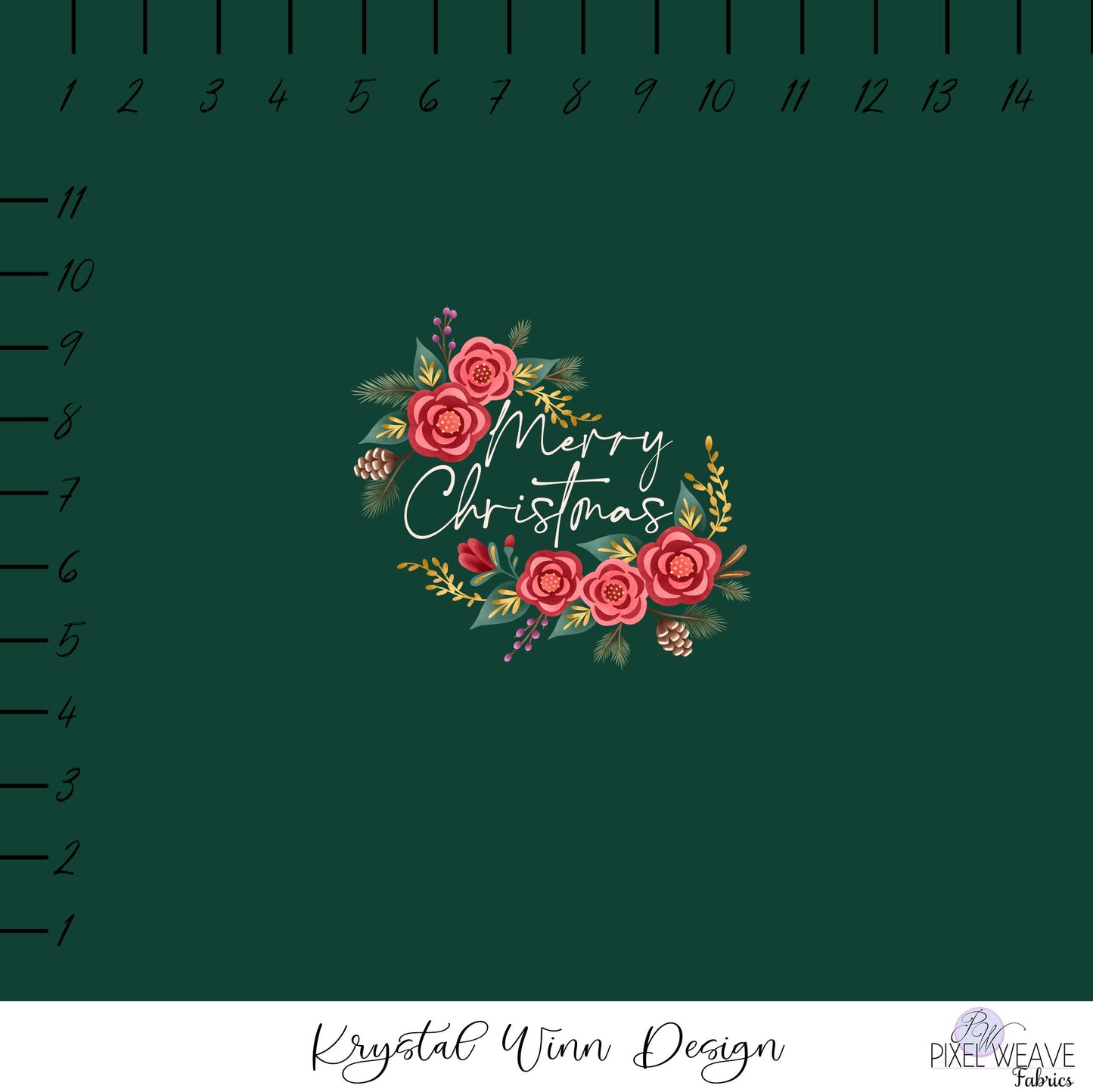 ***Sugar Plum Panel- Merry Christmas - Krystal Winn Design