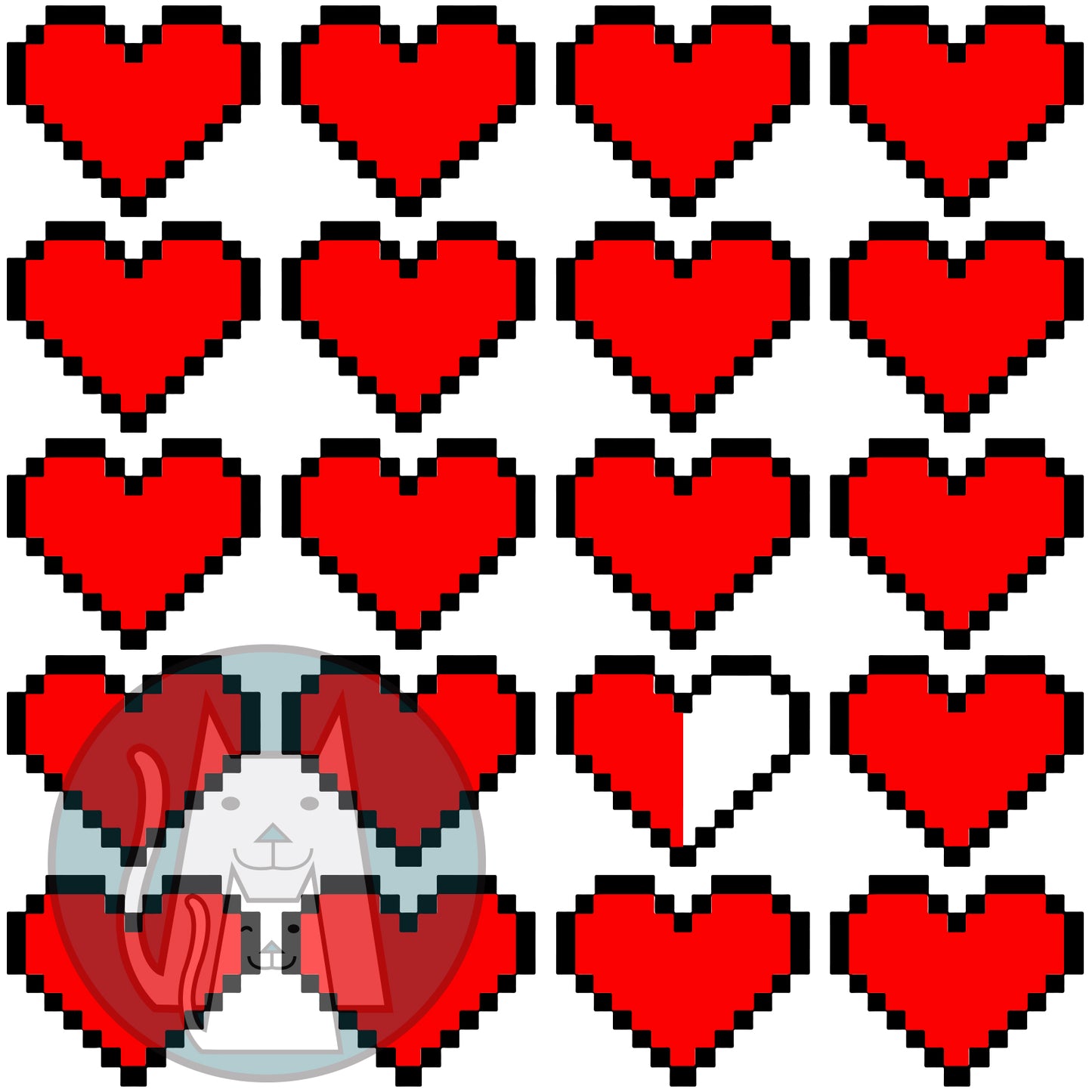Bitmap Hearts